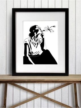 New 8x10” art print Fresh Air" Ink Drawing: Art Print #6 limited edition.